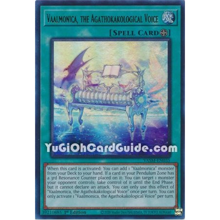 Vaalmonica, the Agathokakological Voice (Collector Rare)