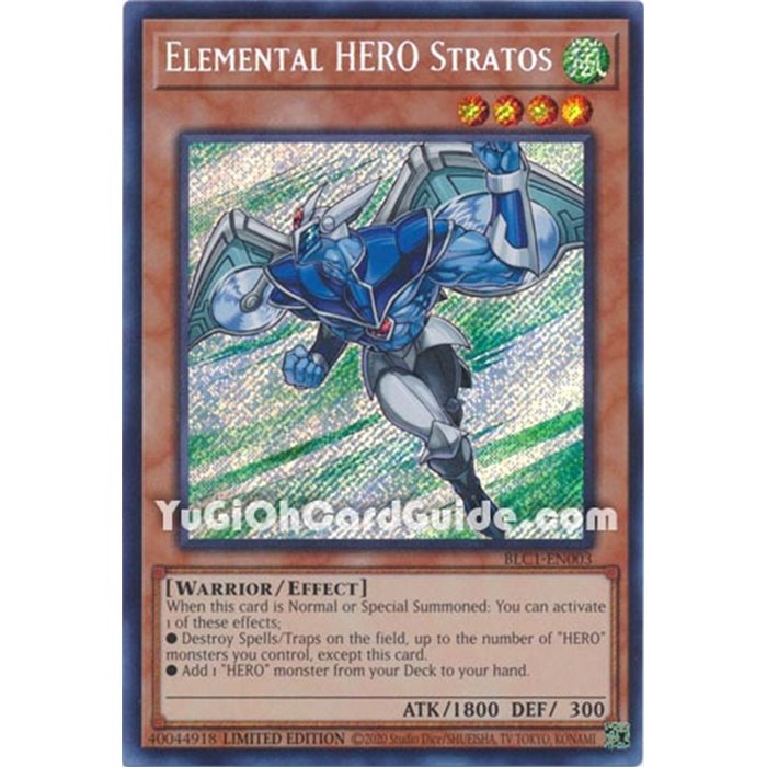 Elemental HERO Stratos (Secret Rare)