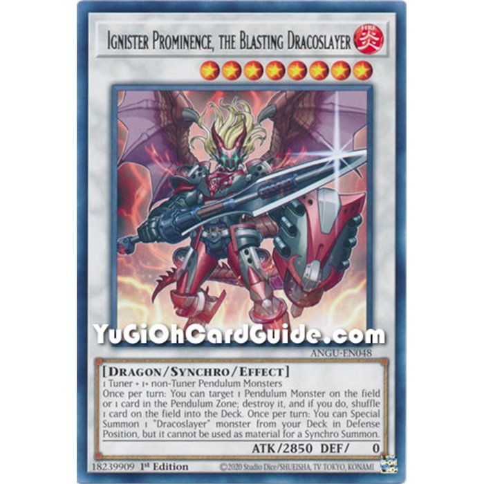 Ignister Prominence, the Blasting Dracoslayer (Rare)