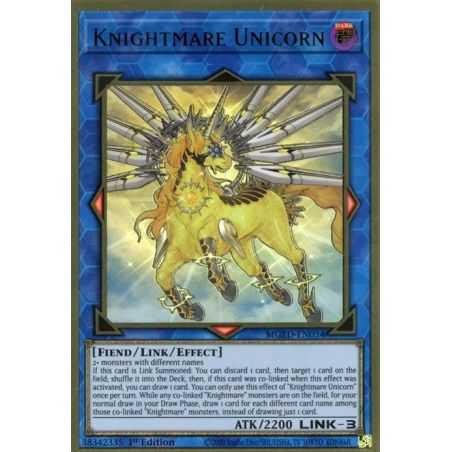 Knightmare Unicorn (Premium Gold Rare) – Maximum Gold El Dorado | Carta YUGIOH en México
