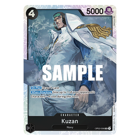 Kuzan (096) (Super Rare) – OP2 Paramount War | Carta ONE PIECE en México