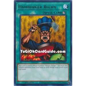 Hamburger Recipe (Rare) – Wild Survivors | Carta YUGIOH en México