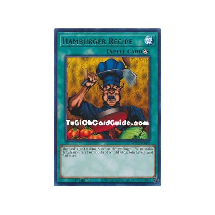 Hamburger Recipe (Rare) – Wild Survivors | Carta YUGIOH en México