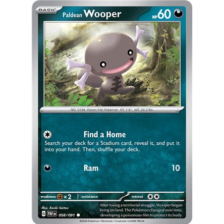 Wooper de Paldea (Reverse/Holo)