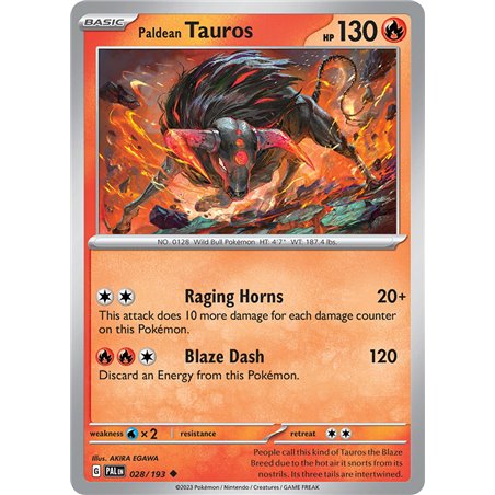 Tauros de Paldea (Reverse/Holo)