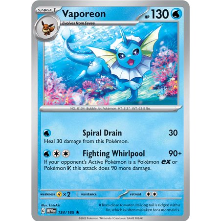 Vaporeon (Reverse/Holo)