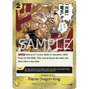 Flame Dragon King (Common) – ONE PIECE DECKS | Carta ONE PIECE en México