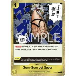 Gum-Gum Jet Spear (Common) – ONE PIECE DECKS | Carta ONE PIECE en México