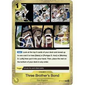 The Three Brothers' Bond (Common) – ONE PIECE DECKS | Carta ONE PIECE en México