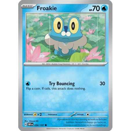 Froakie (Common/Reverse Holofoil) – SV3 Obsidian Flames | Carta POKEMON en México
