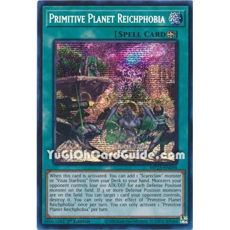 Primitive Planet Reichphobia (Quarter Century Rare)