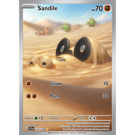 Sandile (Illustration Rare) – SV1 Scarlet & Violet | Carta POKEMON en México