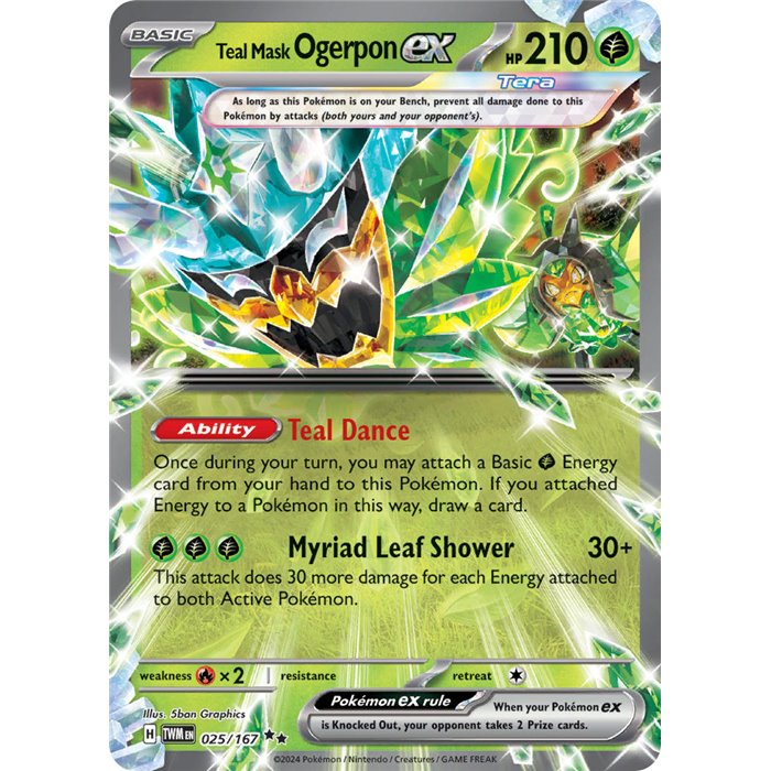 Teal Mask Ogerpon ex (Double Rare)