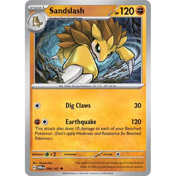 Sandslash (Uncommon/Reverse Holofoil)