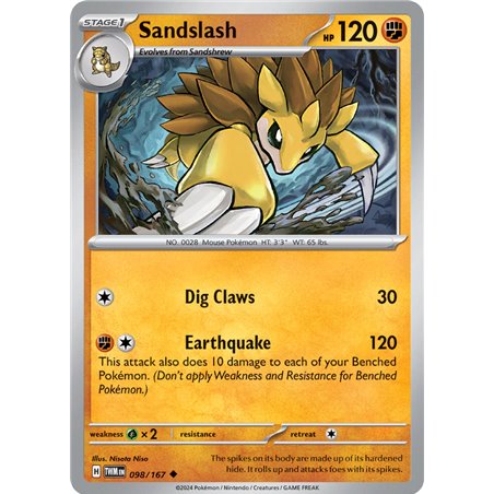 Sandslash (Uncommon/Reverse Holofoil)