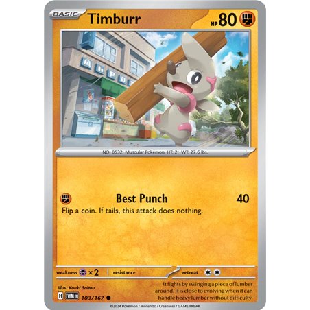 Timburr (Common/Reverse Holofoil)