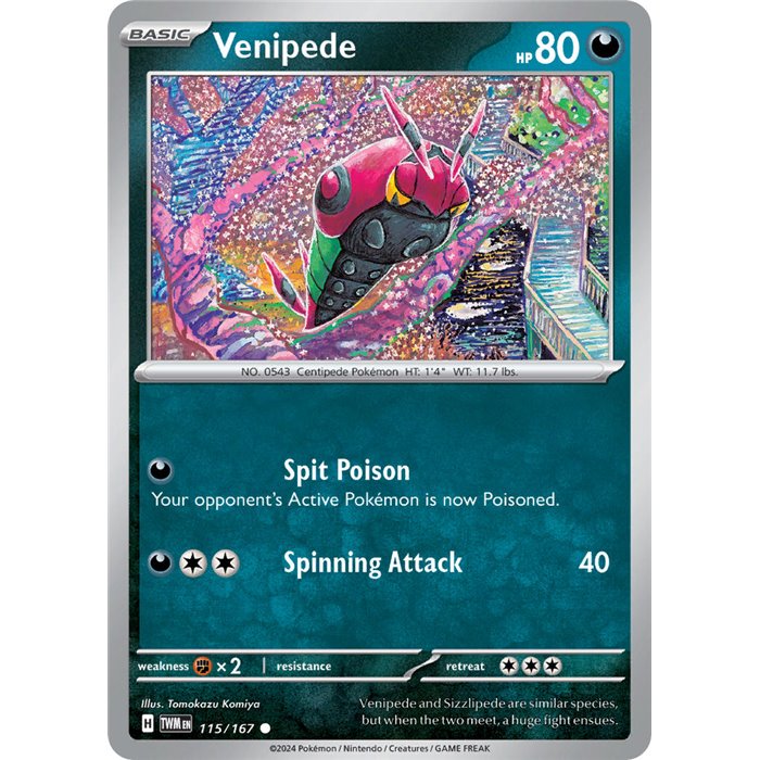 Venipede (Common/Reverse Holofoil)