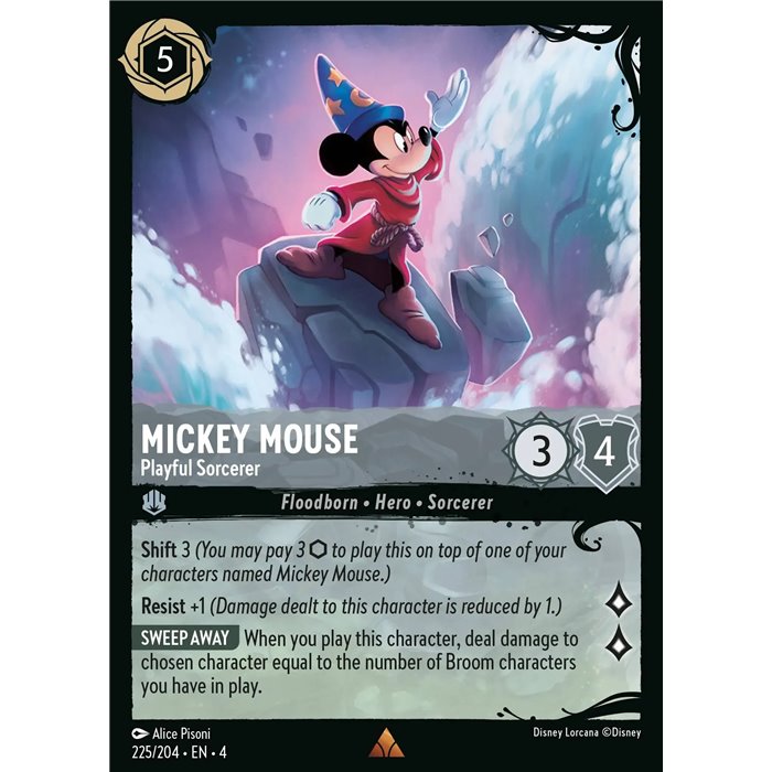 Mickey Mouse - Playful Sorcerer (Rare Foil)