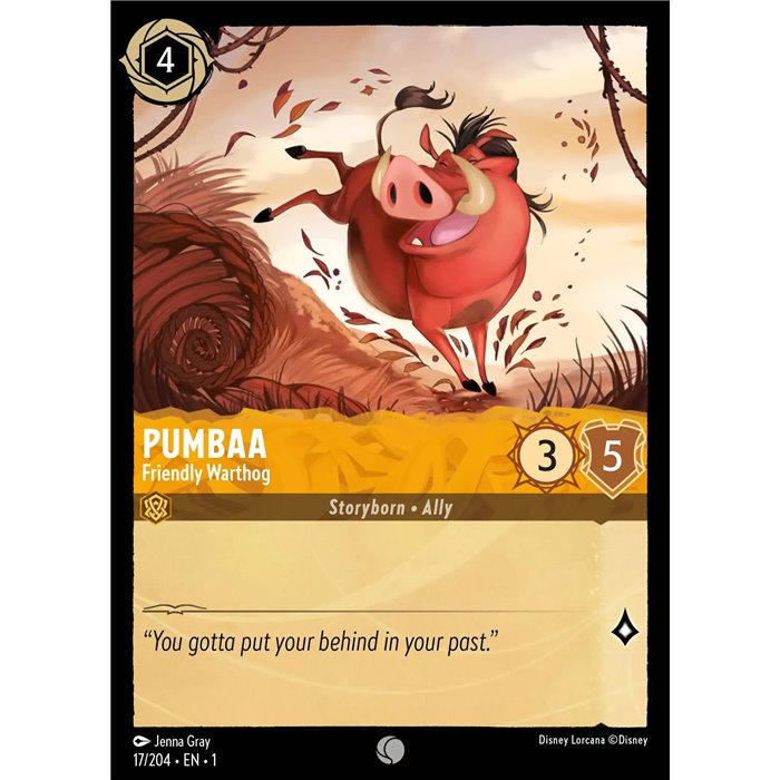 Pumbaa - Friendly Warthog (Common)