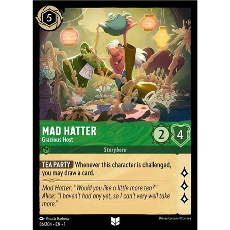Mad Hatter - Gracious Host (Uncommon)