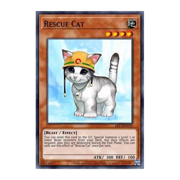 Rescue Cat (Secret Rare) – YGO 25th Anniversary Rarity Collection II | Carta YUGIOH en México