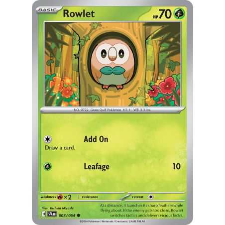 Rowlet (Common) – SV6.5 Shrouded Fable | Carta POKEMON en México