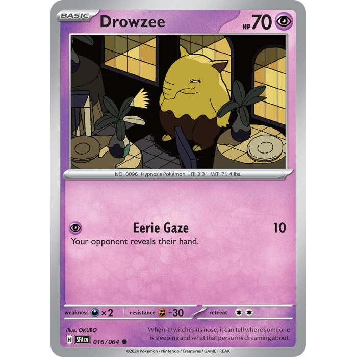 Drowzee (Common) – SV6.5 Shrouded Fable | Carta POKEMON en México