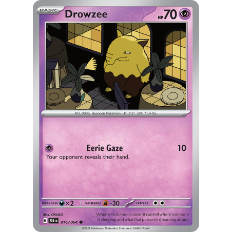 Drowzee (Common) – SV6.5 Shrouded Fable | Carta POKEMON en México