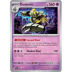 Dusknoir (Rare Holofoil) – SV6.5 Shrouded Fable | Carta POKEMON en México