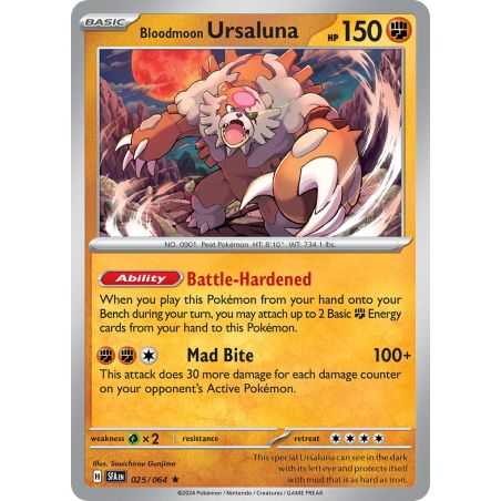 Bloodmoon Ursaluna (Rare Holofoil) – SV6.5 Shrouded Fable | Carta POKEMON en México