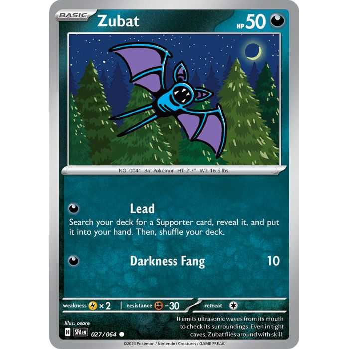 Zubat (Common) – SV6.5 Shrouded Fable | Carta POKEMON en México