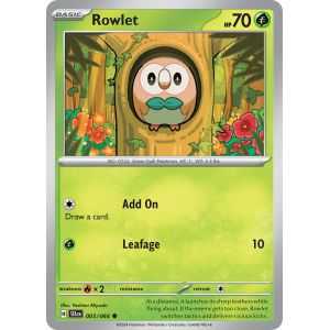 Rowlet (Common/Reverse Holofoil) – SV6.5 Shrouded Fable | Carta POKEMON en México
