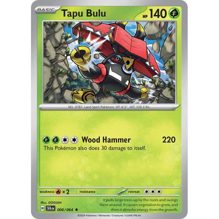 Tapu Bulu (Rare/Reverse Holofoil) – SV6.5 Shrouded Fable | Carta POKEMON en México
