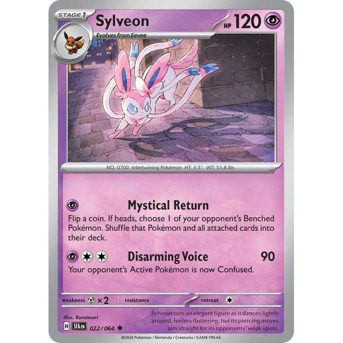 Sylveon (Uncommon/Reverse Holofoil) – SV6.5 Shrouded Fable | Carta POKEMON en México