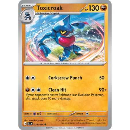 Toxicroak (Common/Reverse Holofoil) – SV6.5 Shrouded Fable | Carta POKEMON en México