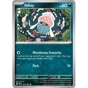 Inkay (Common/Reverse Holofoil) – SV6.5 Shrouded Fable | Carta POKEMON en México