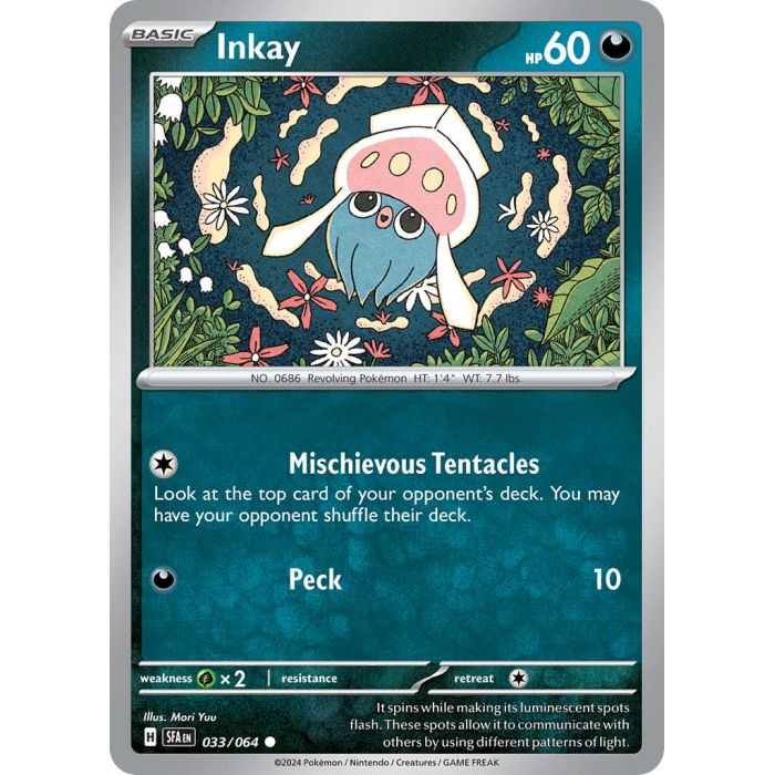 Inkay (Common/Reverse Holofoil) – SV6.5 Shrouded Fable | Carta POKEMON en México