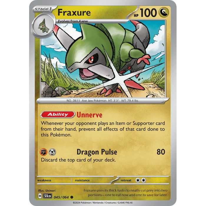 Fraxure (Common/Reverse Holofoil) – SV6.5 Shrouded Fable | Carta POKEMON en México
