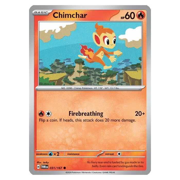 Chimchar (Common/Reverse Holofoil) – SV6 Twilight Mascarade | Carta POKEMON en México