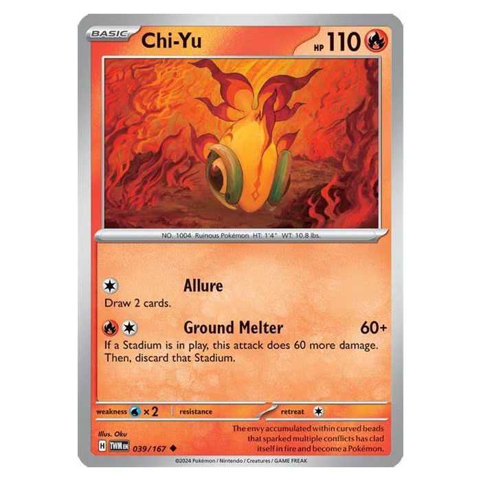 Chi-Yu (Uncommon/Reverse Holofoil) – SV6 Twilight Mascarade | Carta POKEMON en México