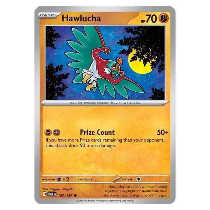 Hawlucha (Common/Reverse Holofoil) – SV6 Twilight Mascarade | Carta POKEMON en México