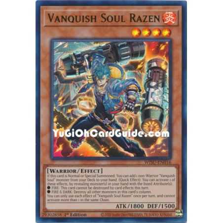 Vanquish Soul Razen (Collector Rare) – Wild Survivors | Carta YUGIOH en México
