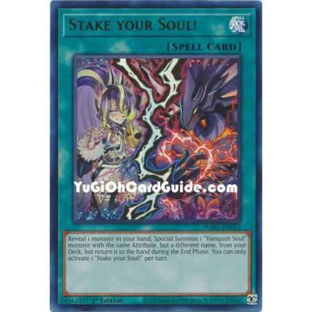 Stake your Soul! (Collector Rare) – Wild Survivors | Carta YUGIOH en México