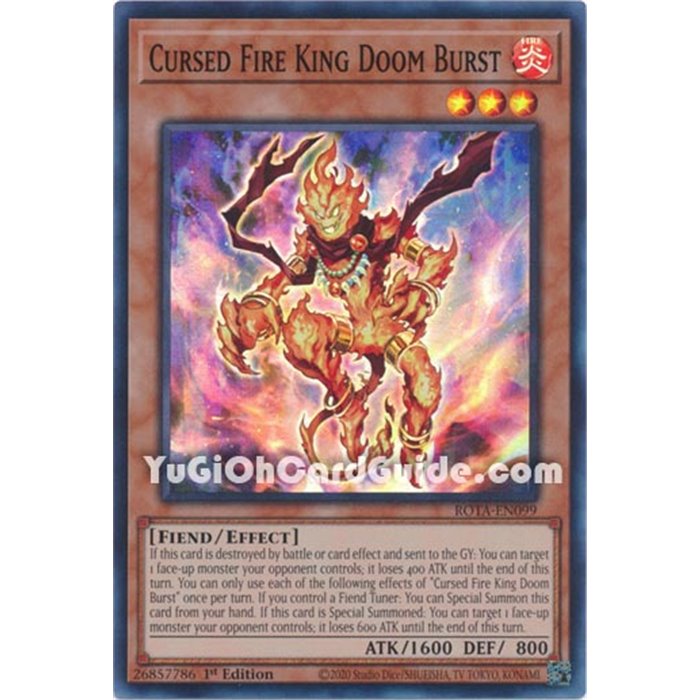 Cursed Fire King Doom Burst (Super Rare)