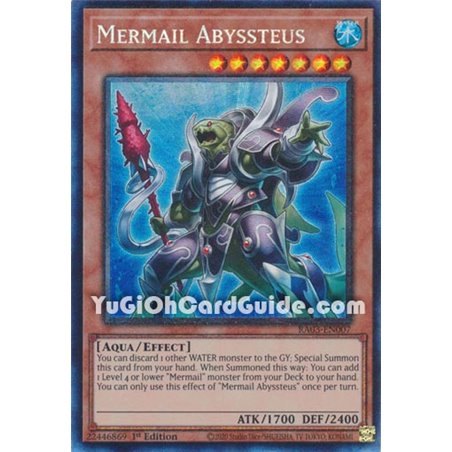 Mermail Abyssteus (Quarter Century Secret Rare)