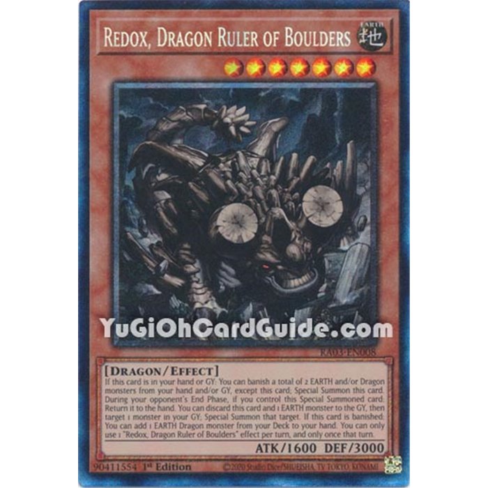 Redox, Dragon Ruler of Boulders (Secret Rare)