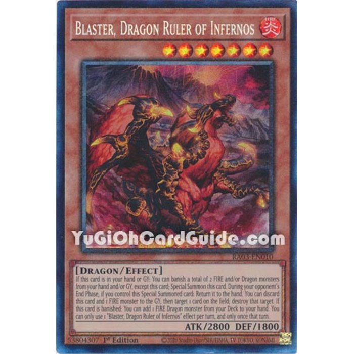 Blaster, Dragon Ruler of Infernos (Quarter Century Secret Rare)