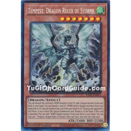 Tempest, Dragon Ruler of Storms (Secret Rare)