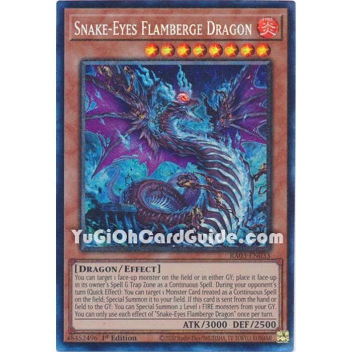 Snake-Eye Flamberge Dragon (Platinum Secret Rare)