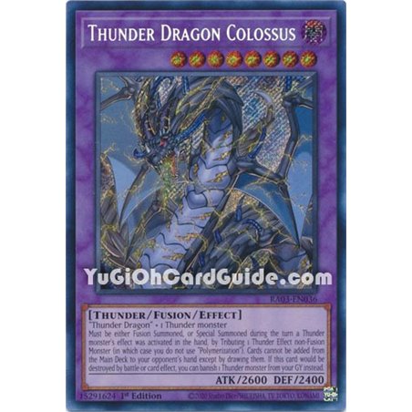 Thunder Dragon Colossus (Quarter Century Secret Rare)